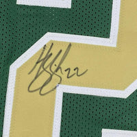 Framed Autographed/Signed JaDarian Price 35x39 Notre Dame Green College Football Jersey JSA COA