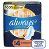 Always Ultra Thin Overnight Pads with Wings; Size 4 Overnight 36 Count EasyOptionXY LLC
