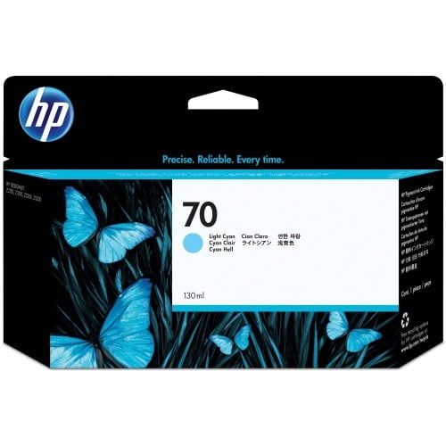 HP 70 (C9390A) Original Ink Cartridge - Single Pack Inkjet - Light Cyan - 1 Each EasyOptionXY LLC