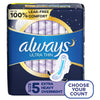 Always Ultra Thin Extra Heavy Overnight Pads with Wings; Size 5 Unscented 34 CT EasyOptionXY LLC