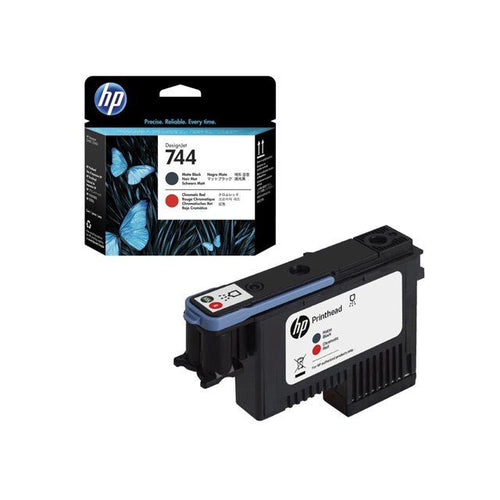 HP 744 Matte Black/Chromatic Red Printhead F9J88A EasyOptionXY LLC