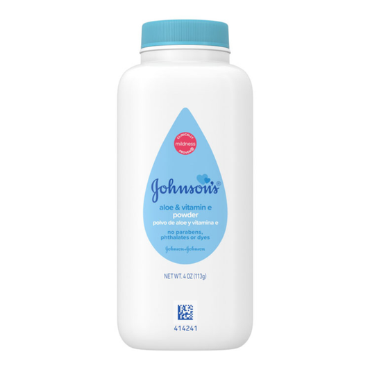Johnson's Baby Naturally Derived Cornstarch Powder With Aloe & Vitamin E, 4 Oz