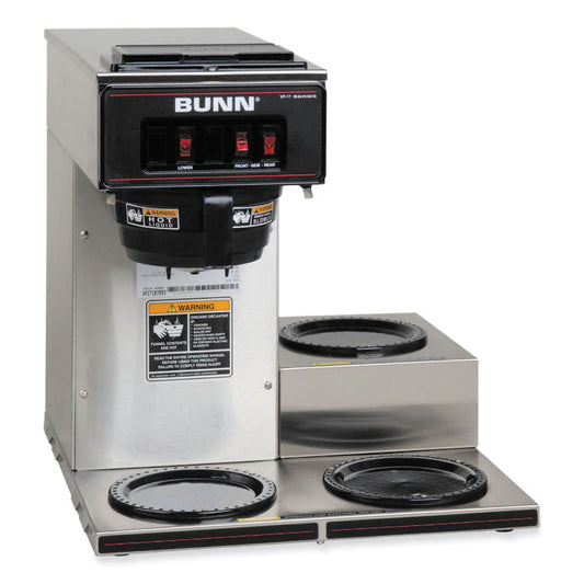 BUNN® VP17-3 12-Cup Low Profile Pourover Coffee Brewer