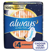 Always Ultra Thin Pads Overnight Absorbency Unscented with Wings; Size 4, 50 Count EasyOptionXY LLC