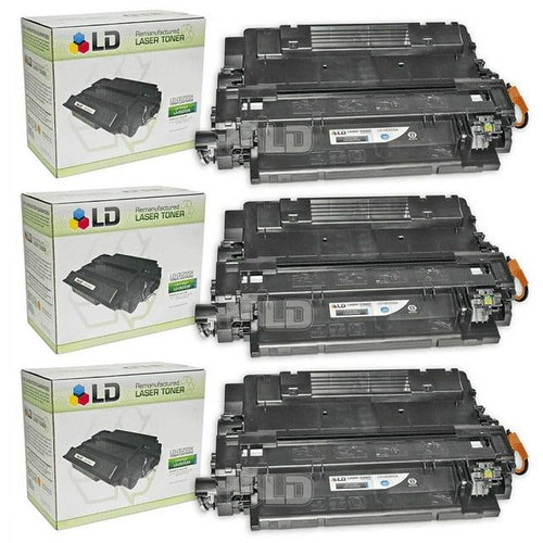 LD Compatible HP 55X CE255X High Yield Black Toner Cartridge 3-Pack for LaserJet Enterprise 500 MFP M525dn, 500 MFP M525f, flow MFP M525c, M521dn MFP, MFP M521dw, P3015dn, P3015n, P3015x EasyOptionXY LLC