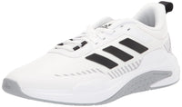 adidas Mens Dlux Trainer Running Shoe White/Core Black/Halo Silver 10
