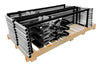 Frontline GUS05HDG Universal 5' Guardrails with Bases Complete Kit (50') - Gray
