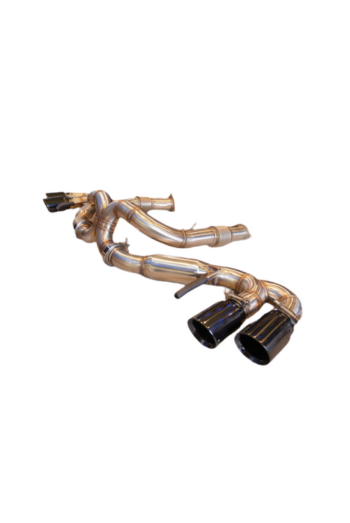 SPDZ1 Catback Exhaust For Chevrolet Corvette C8 2020+ Black Tips 6.2L V8 3" Race Series