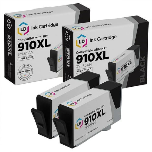 LD Products Remanufactured HP 910XL/3YL65AN High Yield Black Cartridge, 2-Pack EasyOptionXY LLC