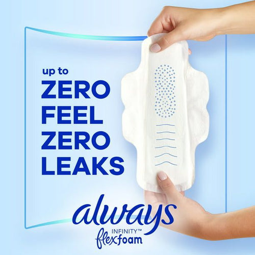 Always Infinity Feminine Pads for Women Heavy with Wings Unscented Size 2 32 Ct EasyOptionXY LLC