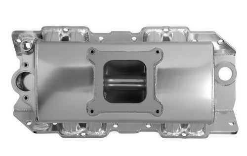 Fabricated Intake Manifold BBC Single Plane 1 x 4150 Silver with Sniper Logo
