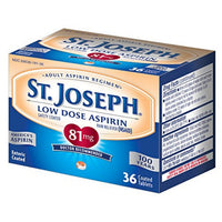 St. Joseph® Aspirin 81 mg Tablet, 36 EA