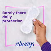 Always Thin No Feel Protection Daily Liners Regular Absorbency Unscented; 162 Ct EasyOptionXY LLC