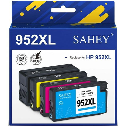 952xl Ink for HP 952 Ink Cartridge for HP 952 Ink Color Black Combo Pack for HP 952 Printer Ink High Yield for OfficeJet Pro 8720 7740 8740 7720 8715 8702 Printer (Black Cyan Magenta Yellow,4 Pack) EasyOptionXY LLC