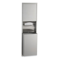 Bobrick ClassicSeries Recessed Convertible Paper Towel Dispenser/Waste Receptacle