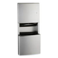 Bobrick ConturaSeries Recessed Paper Towel Dispenser/Waste Receptacle with TowelMate and LinerMate
