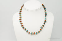 Designer Carolyn Pollack Relios Turquoise Amber Sterling Silver Necklace