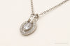 Designer Ryze Cubic Zirconia Sterling Silver Necklace