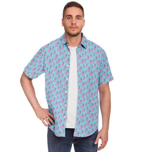 Flamingo Floatie Hawaiian Shirt