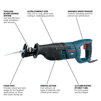 BOSCH RS325 1 In. D-Handle Reciprocating Saw