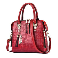 Luxe Alligator Leather Shoulder Bag - Stylish Premium Leather Bag for Women