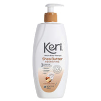 Keri Whole Body Therapy Original Shea Butter Lotion, Continuous Moisturization, 3 Essential Moisturizers (Vitamin E, Aloe And Sunflower Seed Oil) 15 Oz
