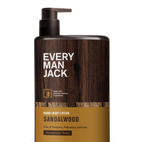 Every Man Jack Mens Sandalwood Hand & Body Lotion for All Skin Types - 13.5oz EasyOptionXY LLC