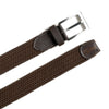 Braided Brown Canvas Belt