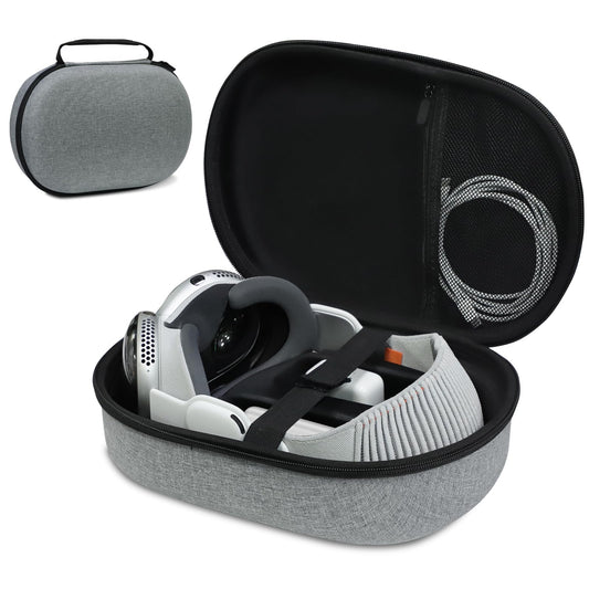 TanReginal Carrying Case for Apple Vision Pro Ultimate Protection for Apple Vision Pro Accessories Hard Apple Vision Pro Travel Bag with Internal Compartments and Silicone Handle Grip