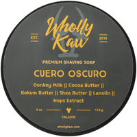 Wholly Kaw Cuero Oscuro Shaving Collection