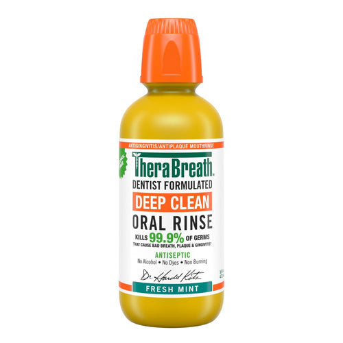 TheraBreath Deep Clean Antiseptic Oral Rinse - 16 Fl Oz