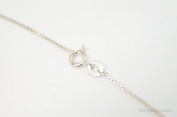 Large Designer Cubic Zirconia Key Sterling Silver Necklace