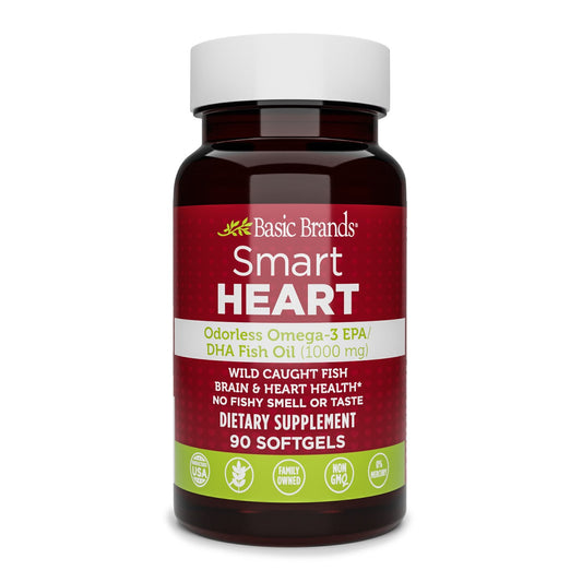 Basic Organics Omega-3 Natural Fish Oil (1000 Mg) - 50 Softgels