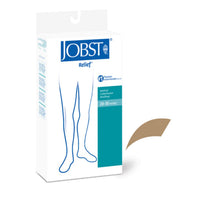 Jobst Relief 20-30 Thigh-hi Open Toe Beige Large - 114202