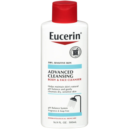 Eucerin Advanced Cleansing Body and Face Cleanser, 16.9 Fl Oz EasyOptionXY LLC