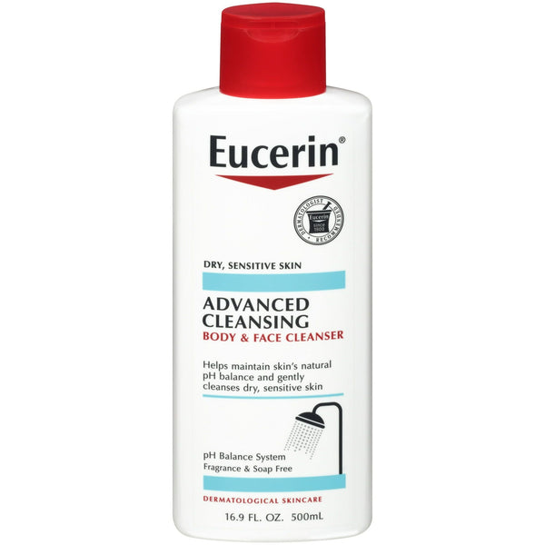 Eucerin Advanced Cleansing Body and Face Cleanser, 16.9 Fl Oz EasyOptionXY LLC