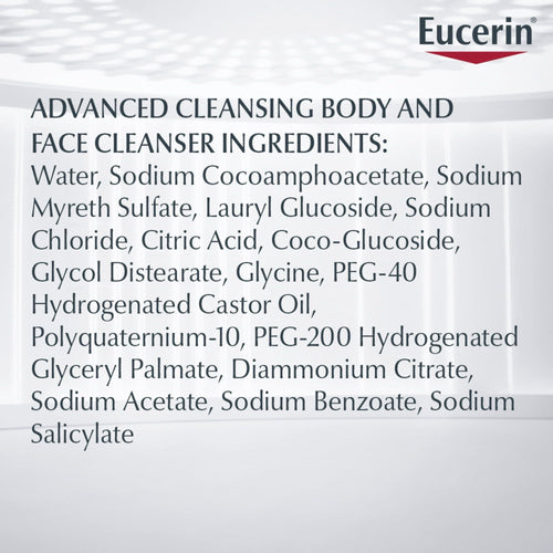 Eucerin Advanced Cleansing Body and Face Cleanser, 16.9 Fl Oz EasyOptionXY LLC