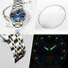 Women's Automatic Stainless Steel Watch Diamond Markers