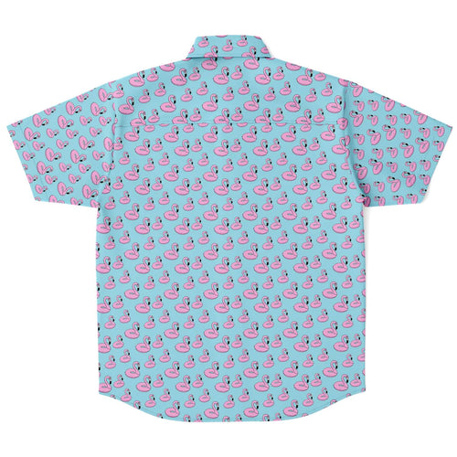 Flamingo Floatie Hawaiian Shirt