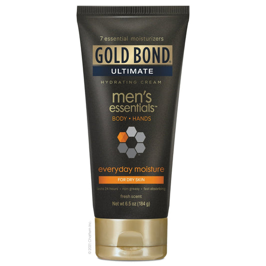 Gold Bond Men's Essentials Everyday Hand and Body Lotion & Cream for Dry Skin 6.5oz EasyOptionXY LLC
