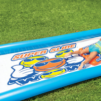 WOW Sports Single Lane Backyard Lawn Slide with Attached Pool