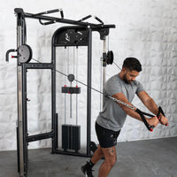 Muscle D Fitness Dual Adjustable Pulley | 88" Commercial Cable Machine