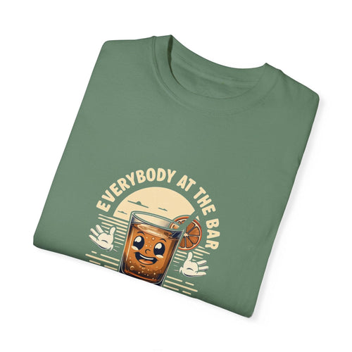 Everybody at the Bar Gettin Tipsy Unisex Garment-Dyed T-Shirt
