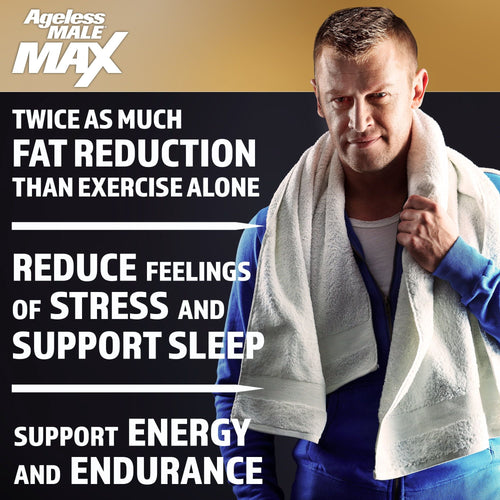 Ageless Male Max Total Testosterone Booster for Men with Ashwagandha, 60 Caplets EasyOptionXY LLC