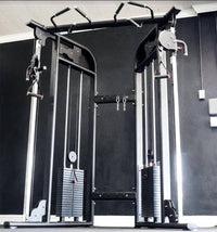 Muscle D Fitness 88" Dual Adjustable Pulley – Compact Cable Machine