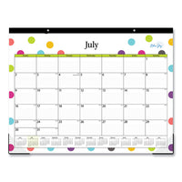Blue Sky® Teacher Dots Academic Year Desk Pad