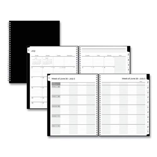 Blue Sky® Teacher's Solid Black Weekly/Monthly Lesson Planner