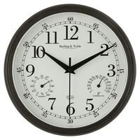 Mainstays 8.75" Indoor/Outdoor Antique Bronze Round Arabic Analog Wall Clock EasyOptionXY LLC