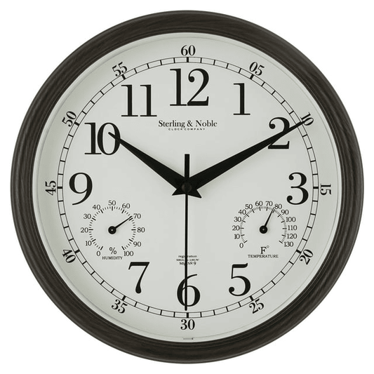 Mainstays 8.75" Indoor/Outdoor Antique Bronze Round Arabic Analog Wall Clock EasyOptionXY LLC