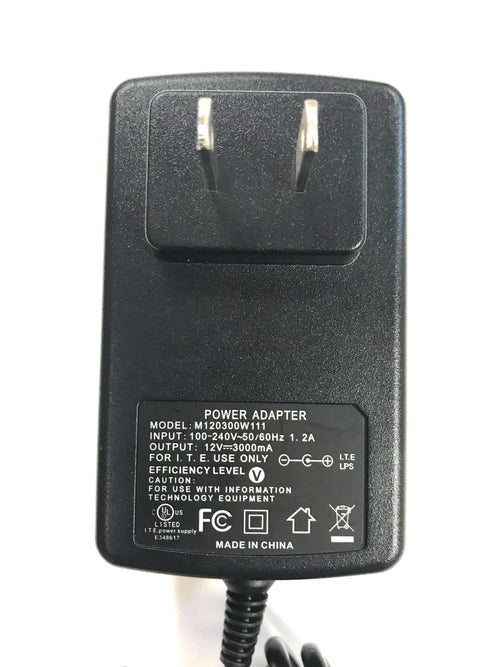 AC Adapter Power Supply Charger for LED LCD TVs and TV-DVD Televisions up to 15" (12V, 3A, 36W, 2.1mm x 5.5mm) Jupiter Gear